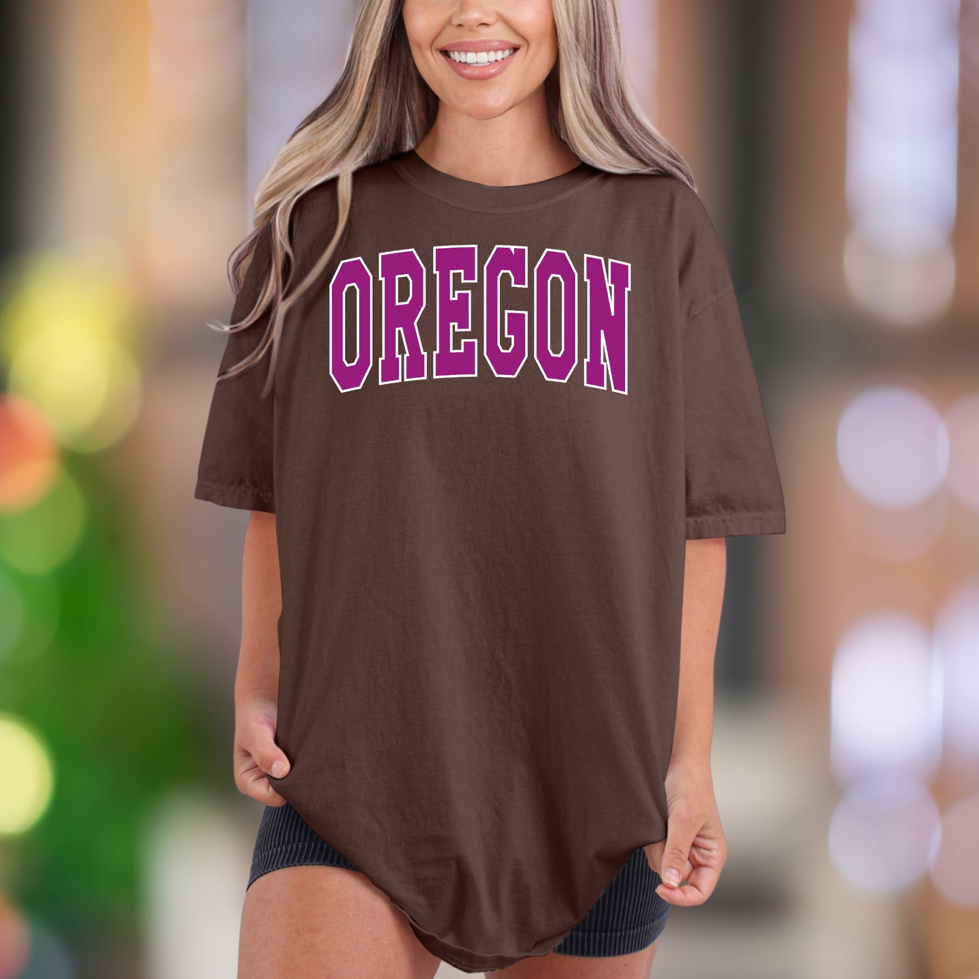 "OREGON" | Comfort Colors Unisex Adult T-Shirt | Classic Campus Style