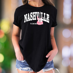 "NASHVILLE TENNESSEE" | Bold Graphic Unisex Adult T-Shirt | Music City Lifestyle