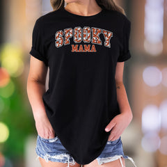 "SPOOKY MAMA" | Distressed Ghost Print Unisex Adult T-Shirt | Halloween Lifestyle