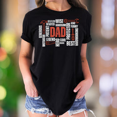 "DAD" Defined | Word Cloud Typography Unisex Adult T-Shirt | Family Love Lifestyle