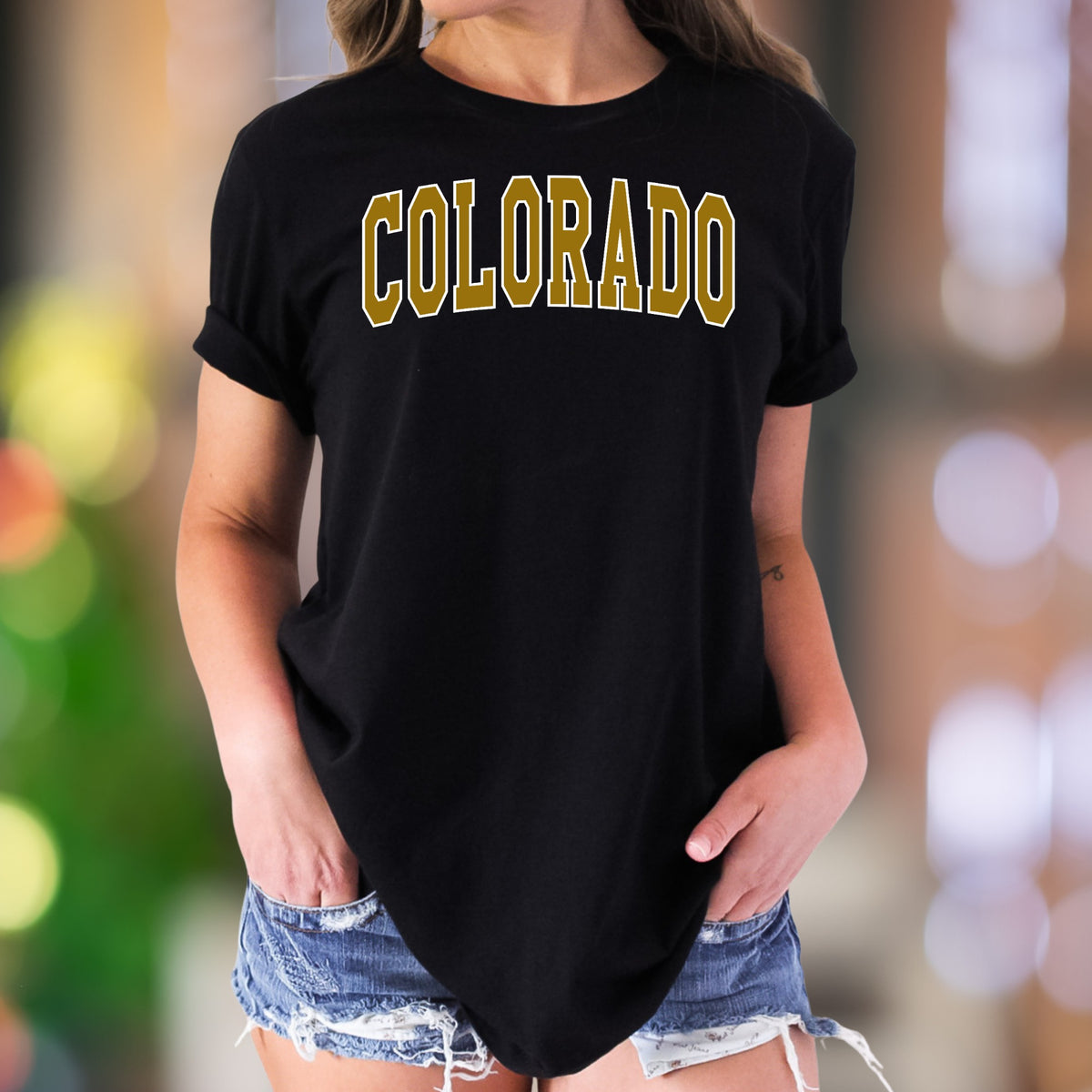 "Colorado" | Bold Typography Unisex Adult T-Shirt | State Pride & Casual Style