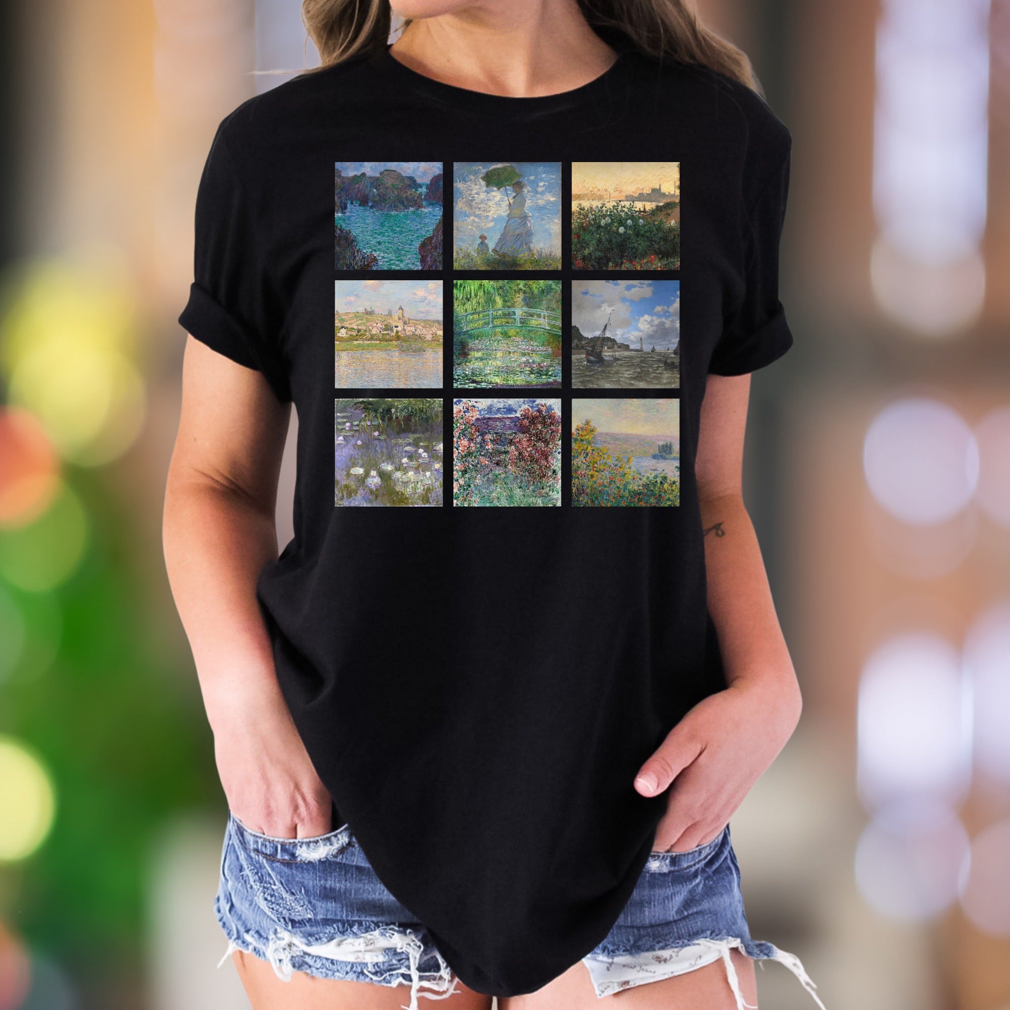 "Masterpieces Montage" | Fine Art Pattern Unisex Adult T-Shirt | Artistic Expression