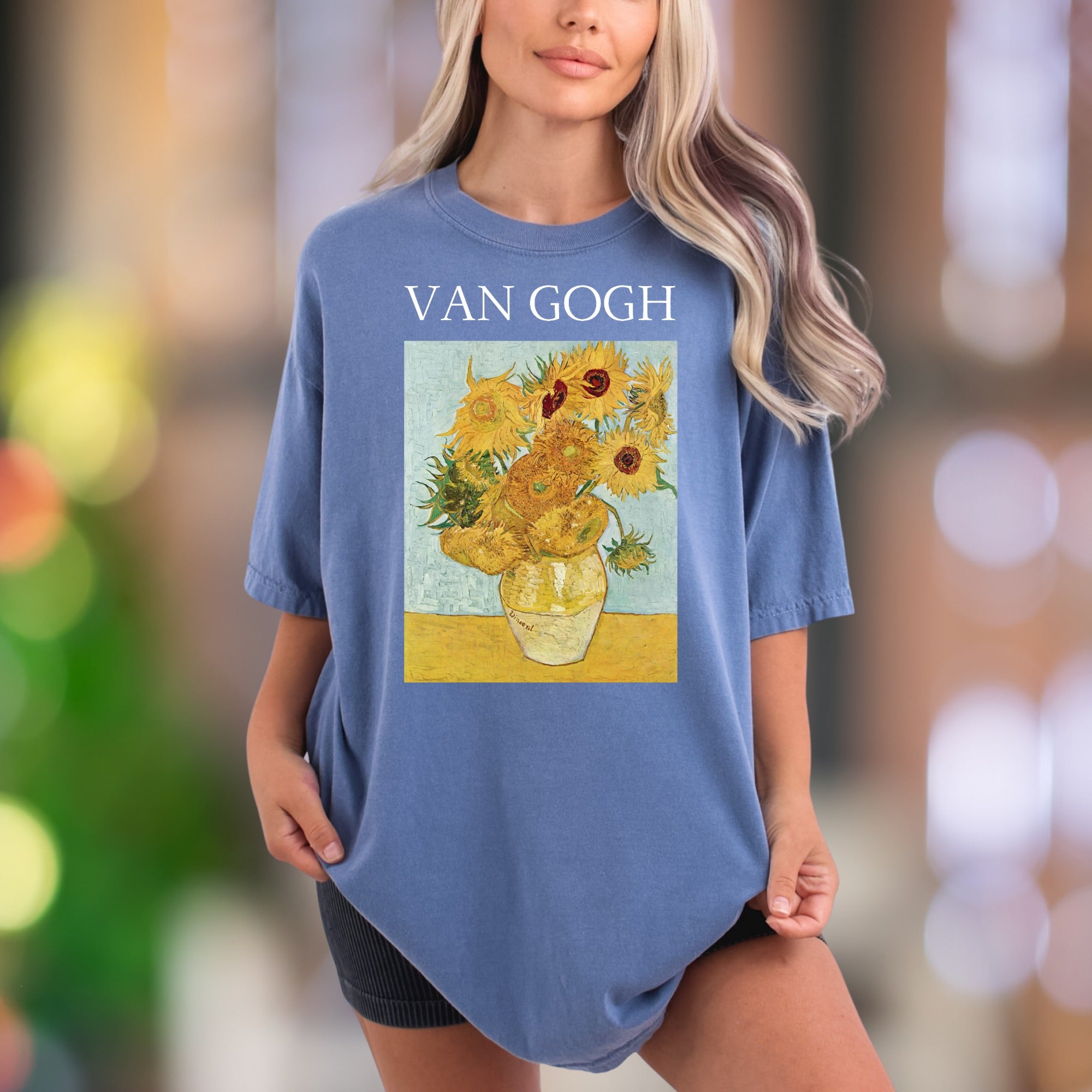 VAN GOGH Sunflowers | Comfort Colors Unisex Adult T-Shirt | Vintage Art Lover Aesthetic