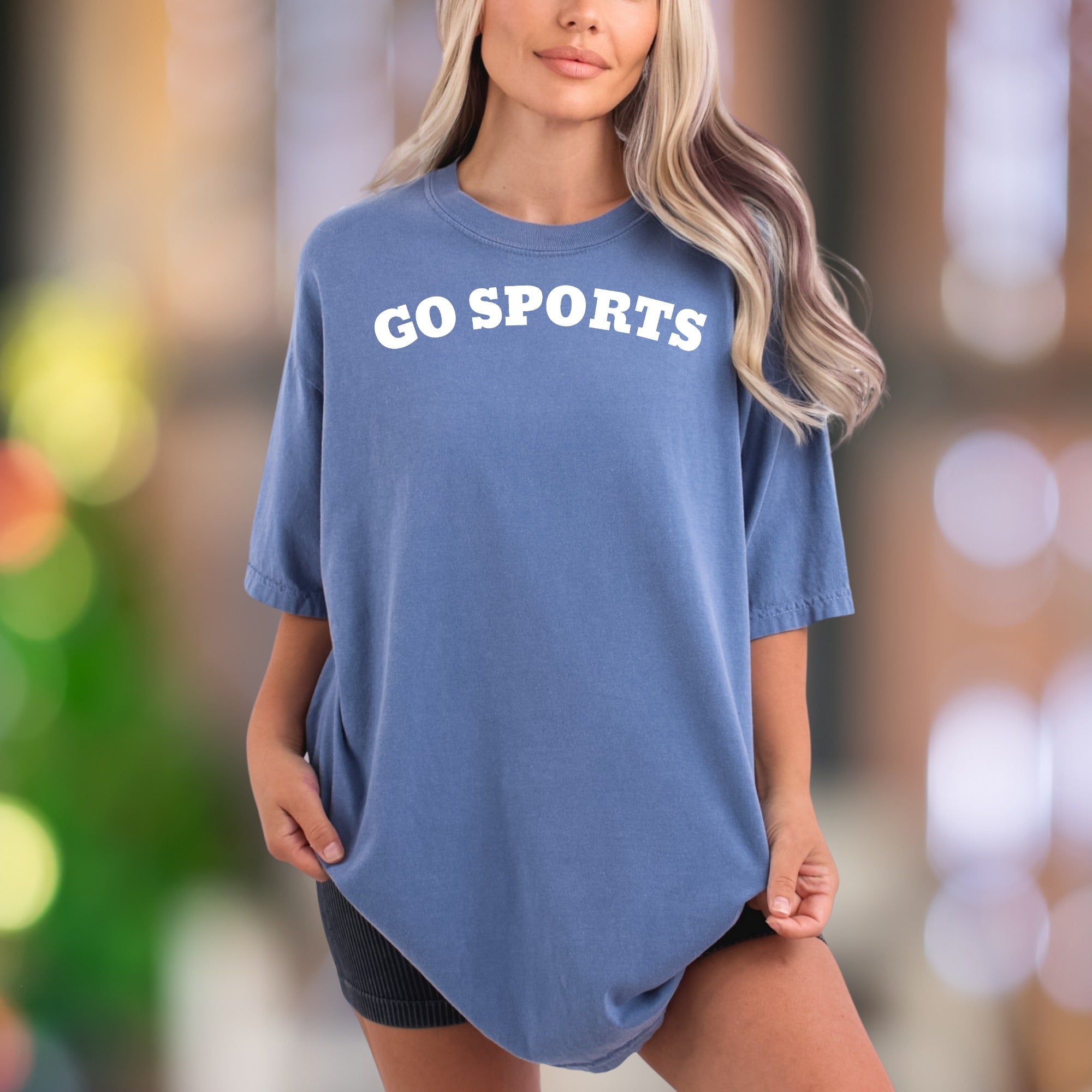 "GO SPORTS" | Comfort Colors Unisex Adult T-Shirt | Funny Casual Personality Tee