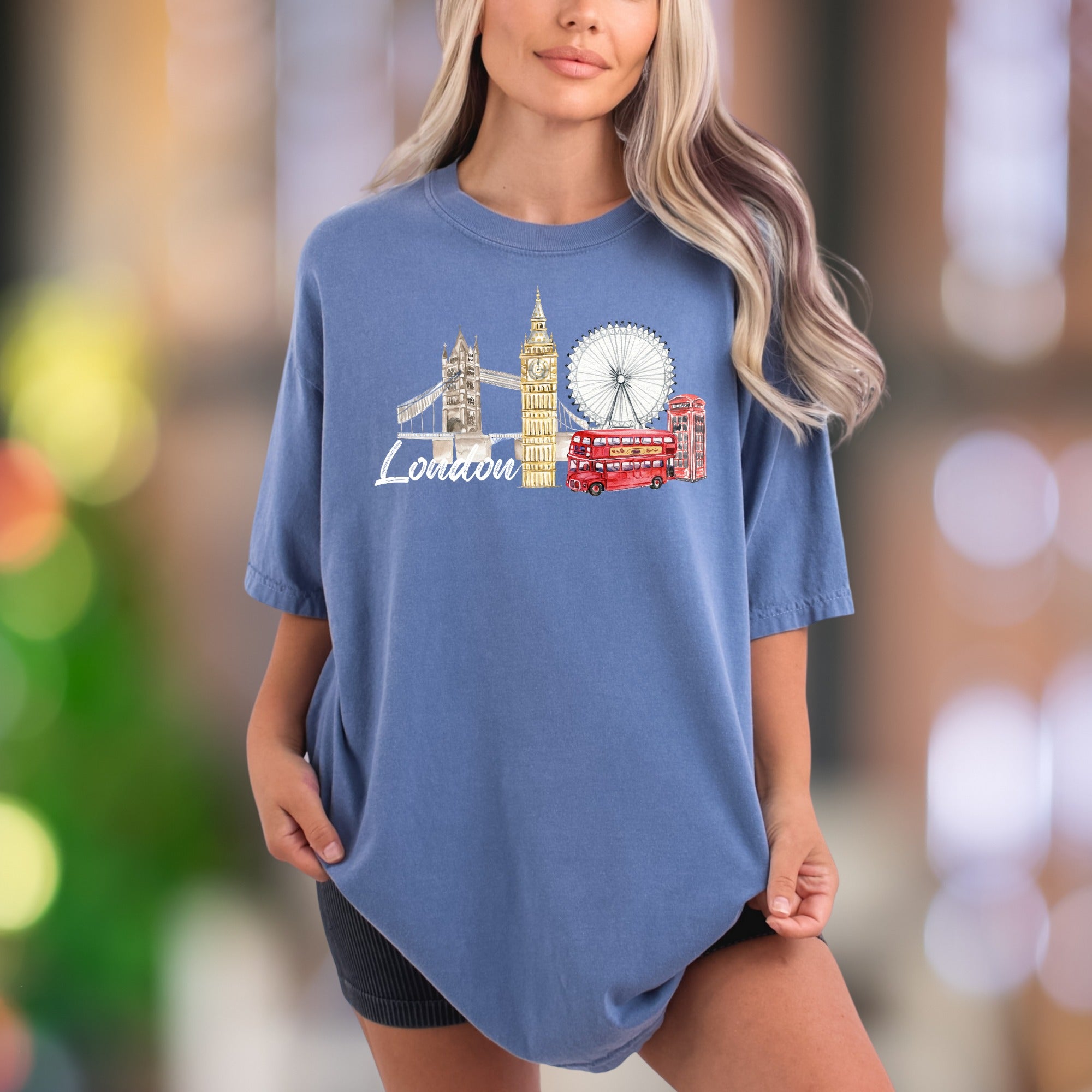 "London" | Comfort Colors Unisex Adult T-Shirt | Iconic Travel Lifestyle Tee