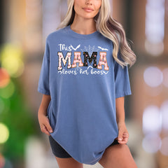 "This Mama Loves Her Boos" | Comfort Colors Unisex Adult T-Shirt | Spooky Mama Fun
