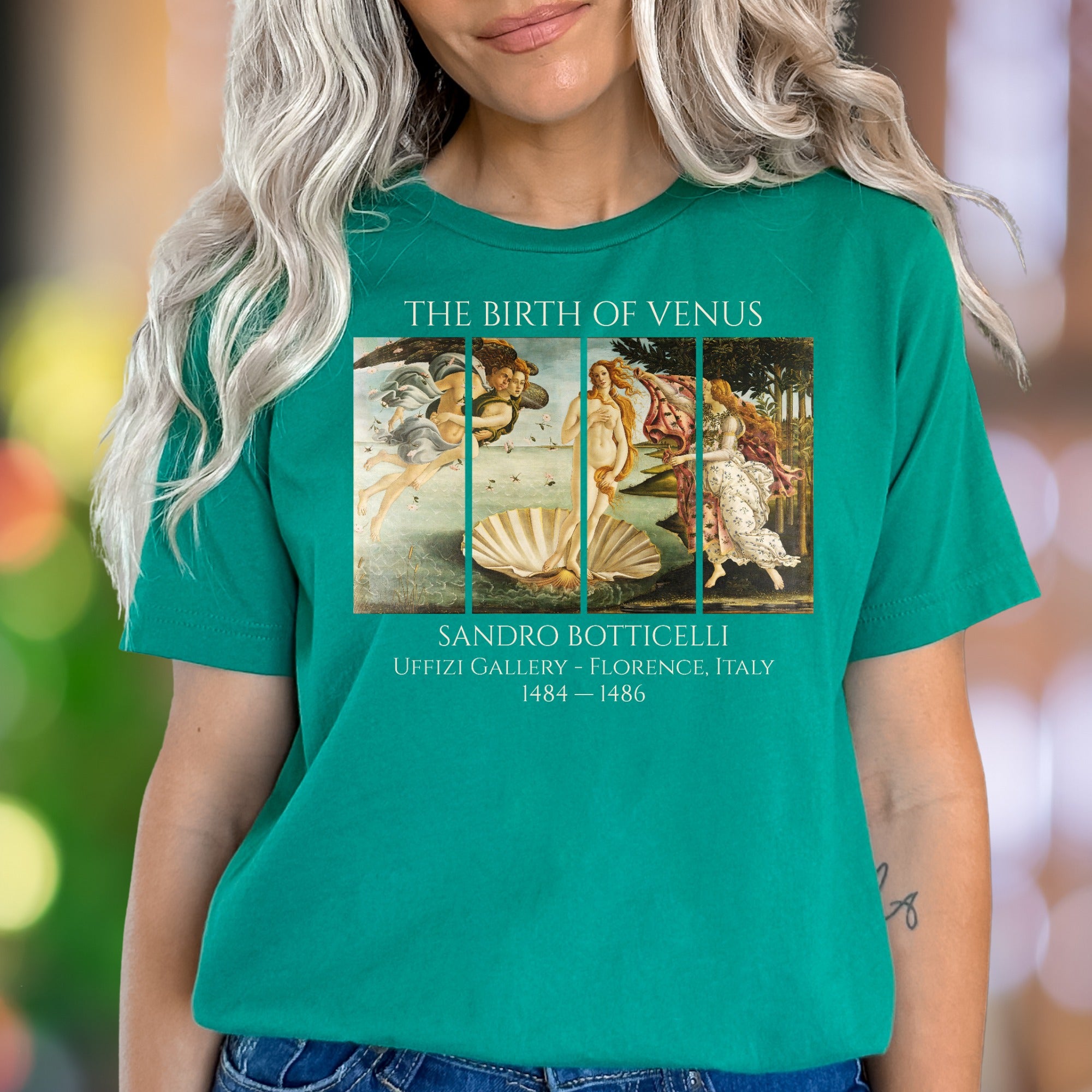 "THE BIRTH OF VENUS" | Art History Graphic Unisex Adult T-Shirt | Renaissance Masterpiece