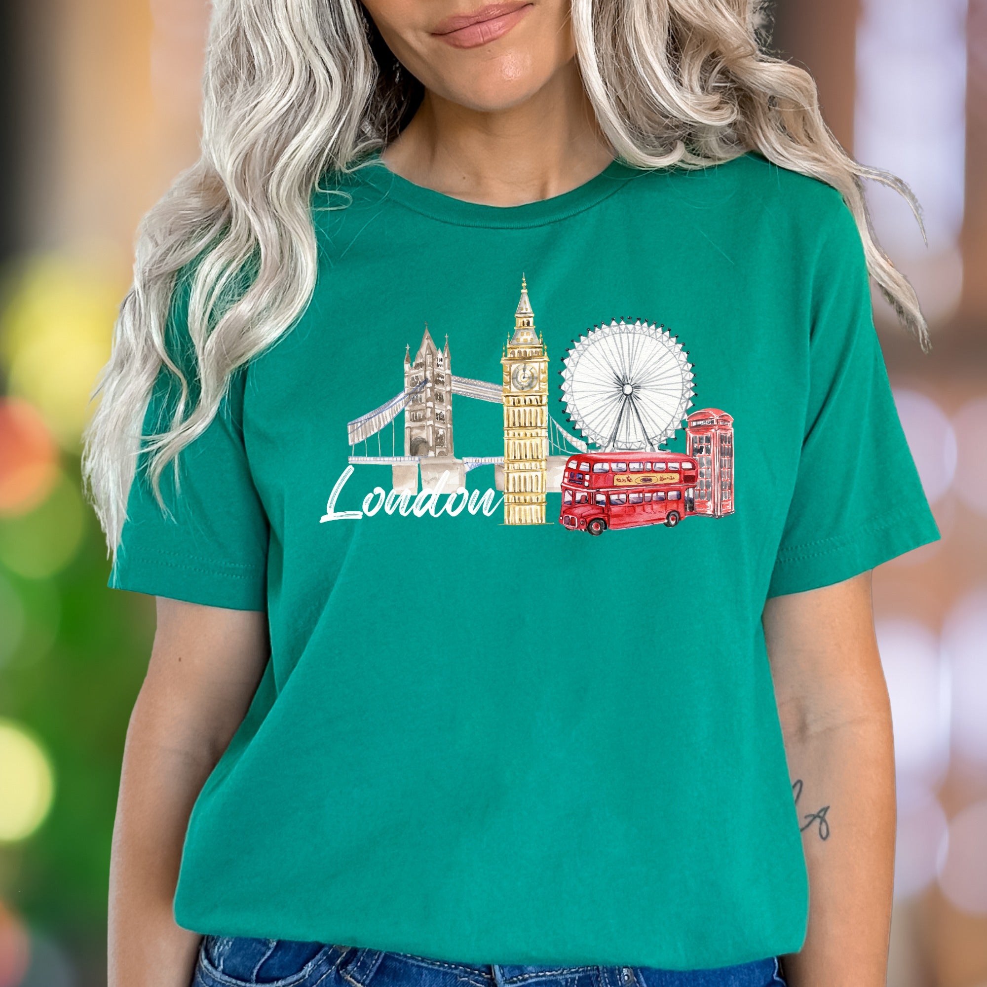 "London" | Iconic Cityscape Unisex Adult T-Shirt | Travel Lifestyle