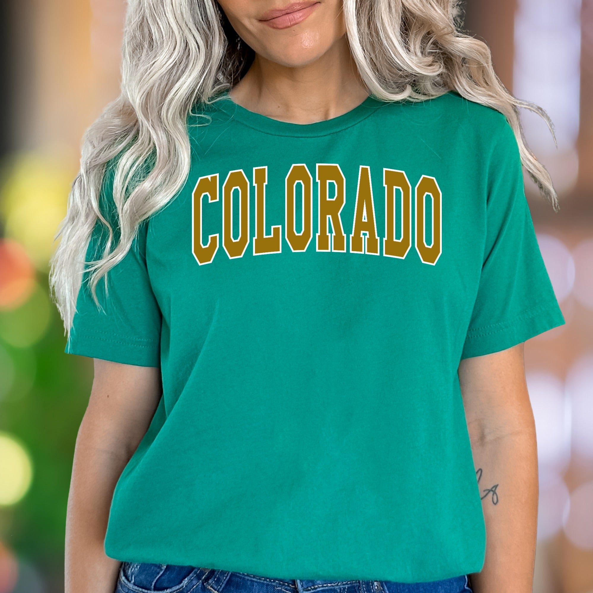 "Colorado" | Bold Typography Unisex Adult T-Shirt | State Pride & Casual Style