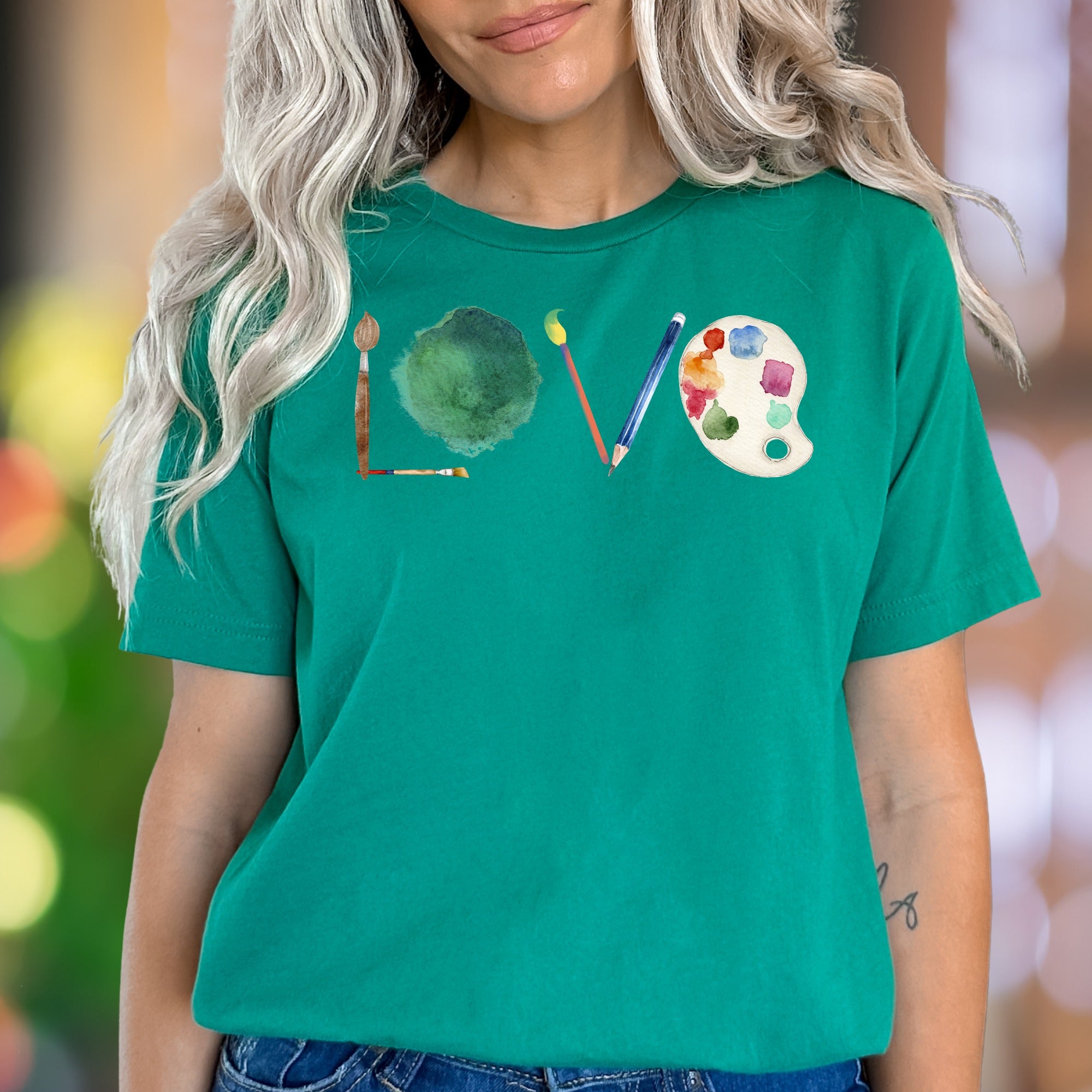 "LOVE" Artist Tools Unisex Adult T-Shirt | Creative Expression Lifestyle