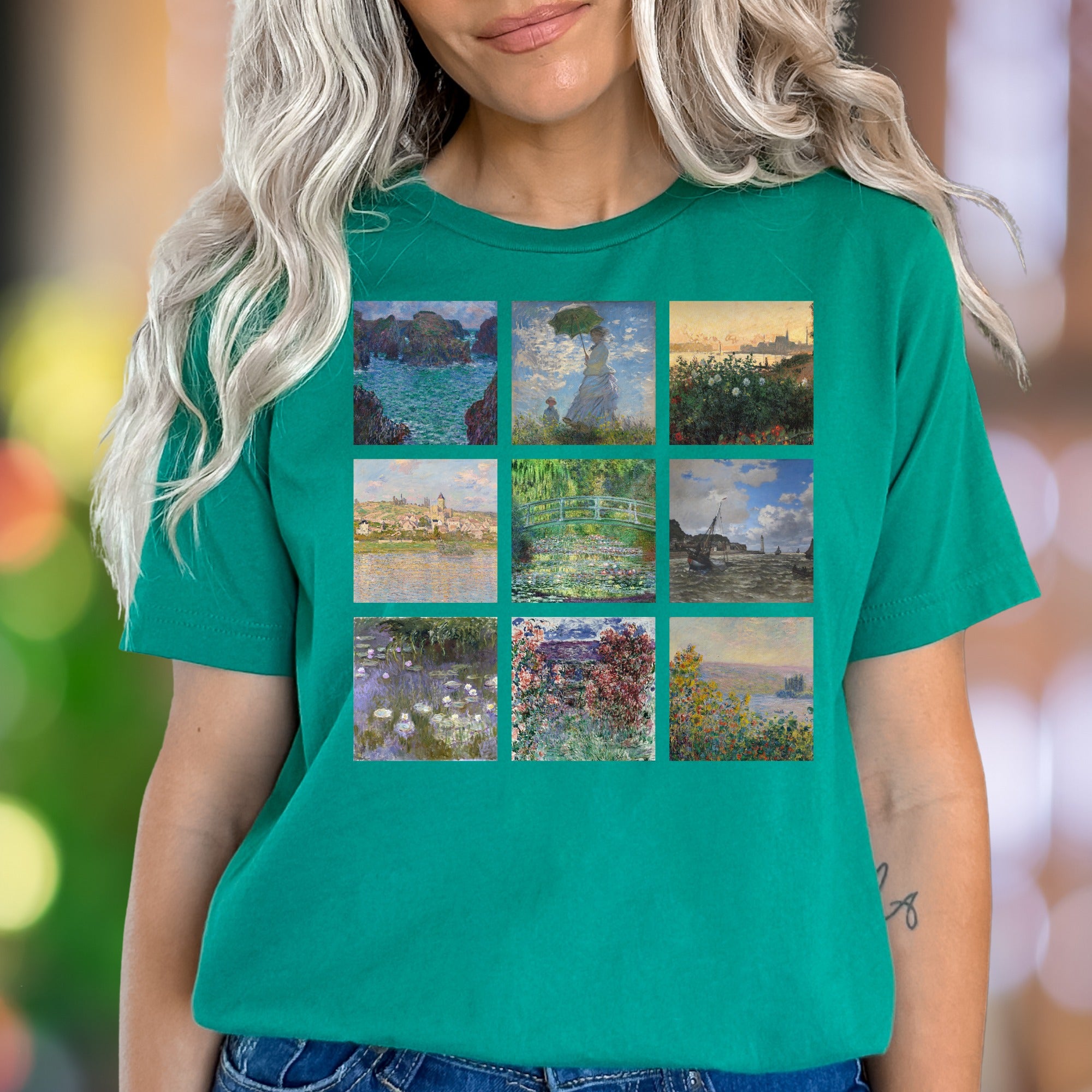 "Masterpieces Montage" | Fine Art Pattern Unisex Adult T-Shirt | Artistic Expression