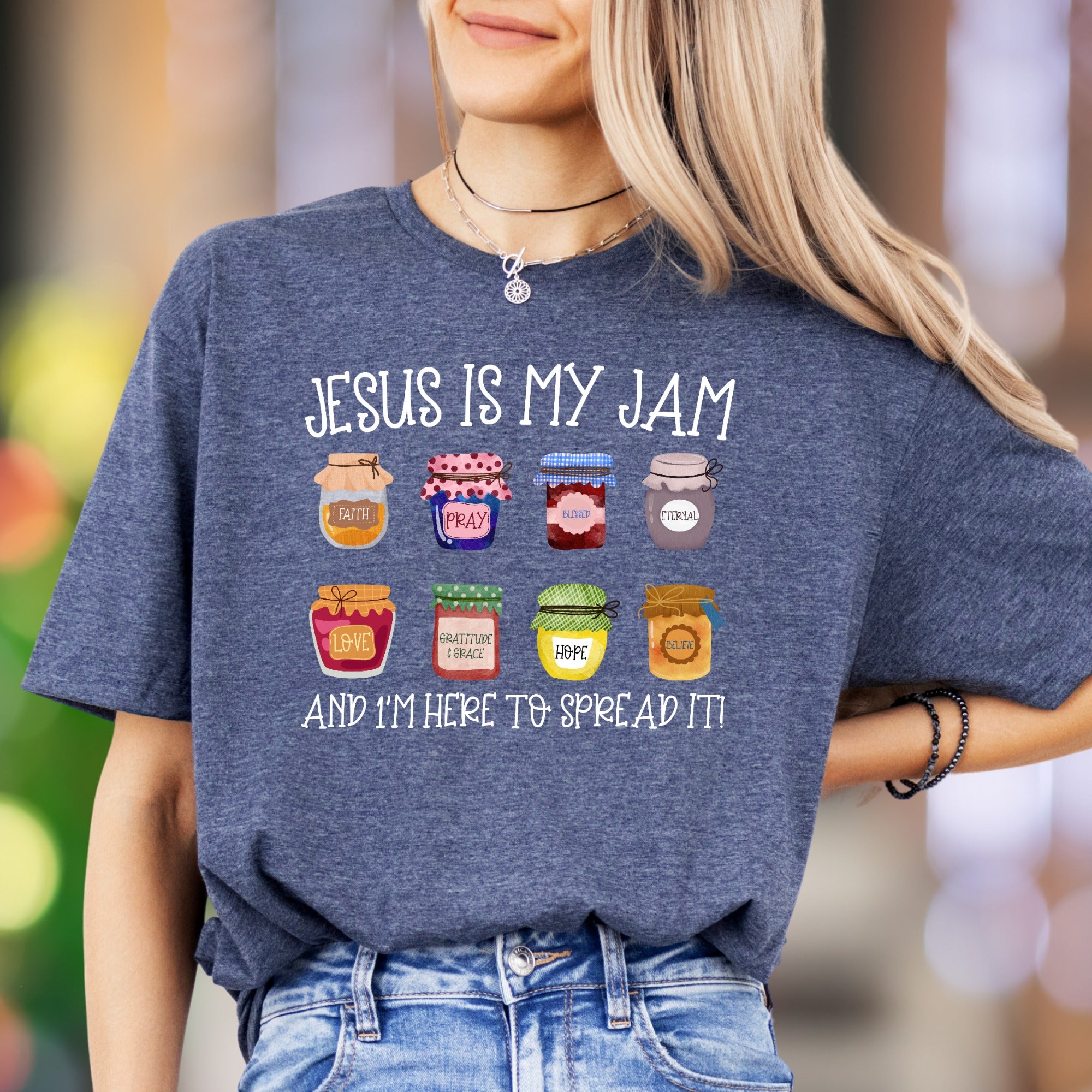 "Jesus Is My Jam" | Whimsical Graphic Unisex Adult T-Shirt | Faith-Inspired Lifestyle