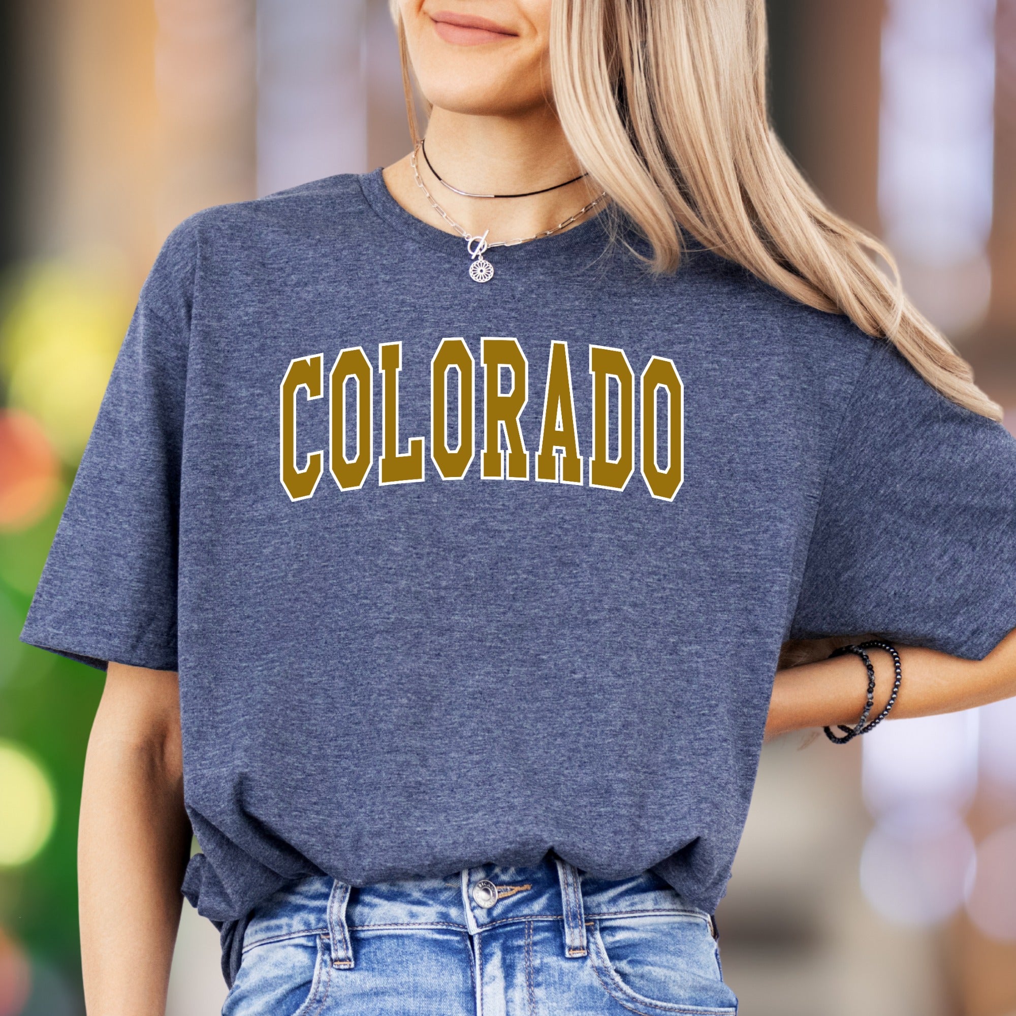 "Colorado" | Bold Typography Unisex Adult T-Shirt | State Pride & Casual Style