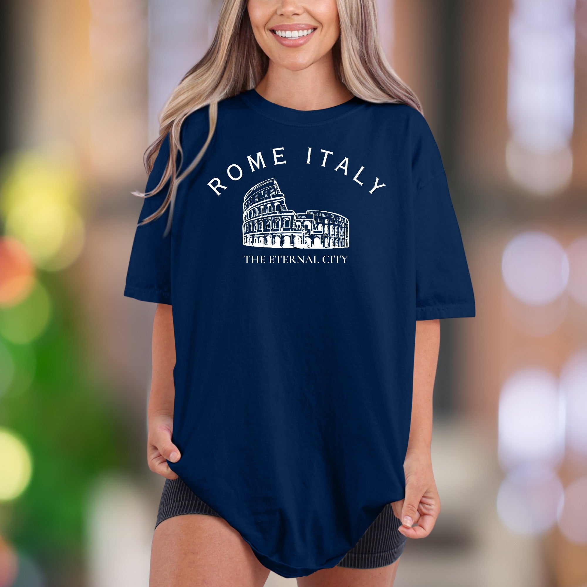 "ROME ITALY The Eternal City" | Comfort Colors Unisex Adult T-Shirt | Vintage Travel Enthusiast Tee