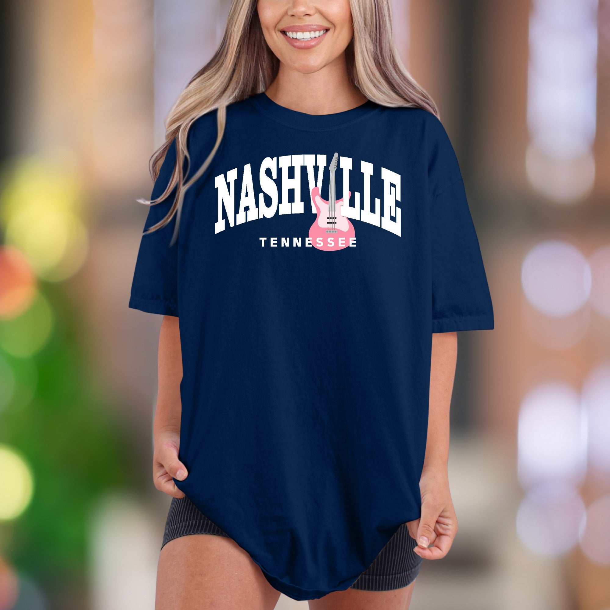 "Nashville Tennessee" Comfort Colors Unisex Adult T-Shirt | Music City Lifestyle Tee