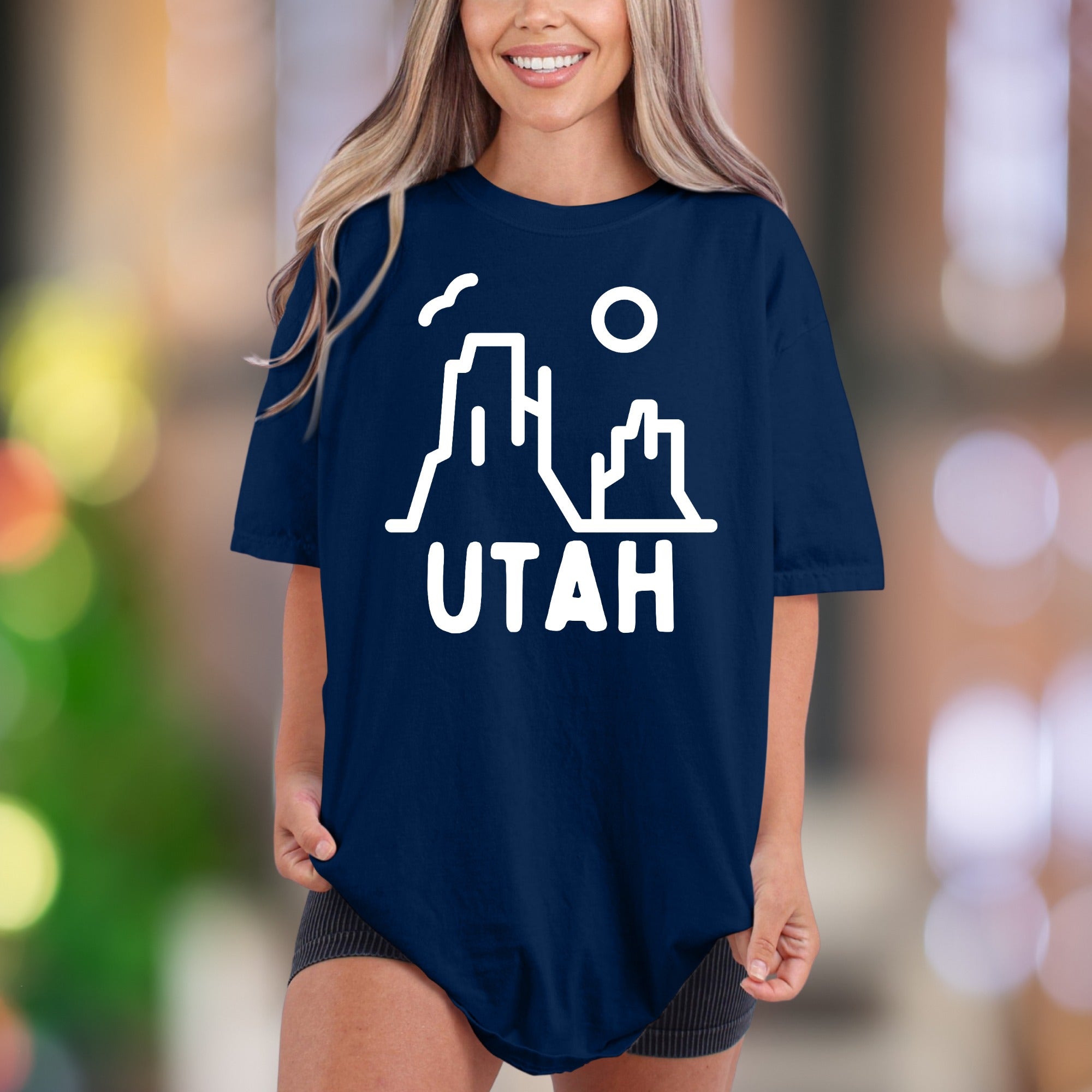 "UTAH" | Comfort Colors Unisex Adult T-Shirt | Minimal Nature Landscape