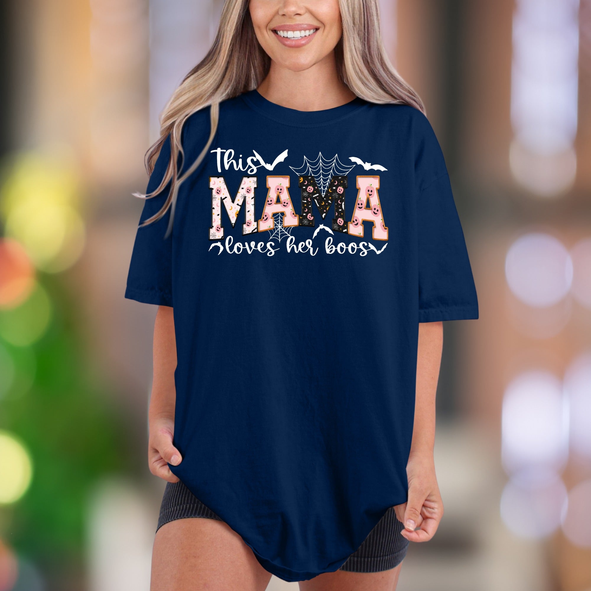 "This Mama Loves Her Boos" | Comfort Colors Unisex Adult T-Shirt | Spooky Mama Fun