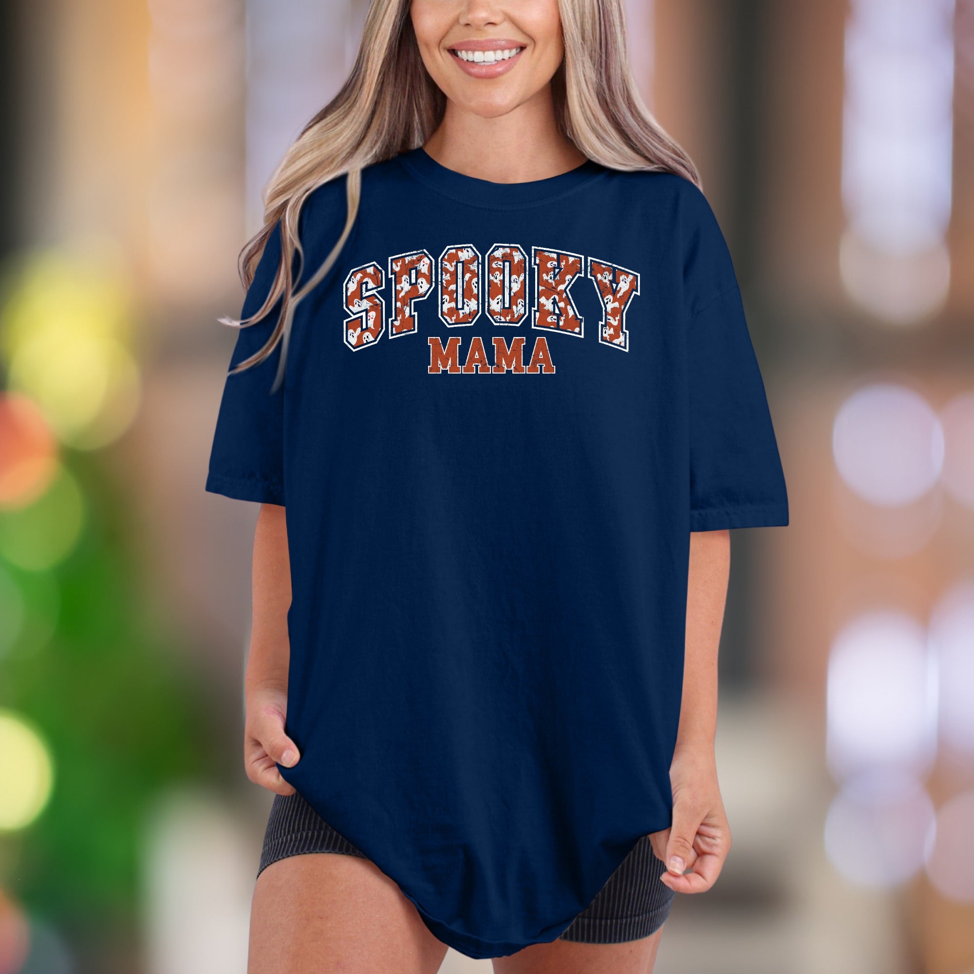 "SPOOKY MAMA" | Comfort Colors Unisex Adult T-Shirt | Halloween Mom Lifestyle
