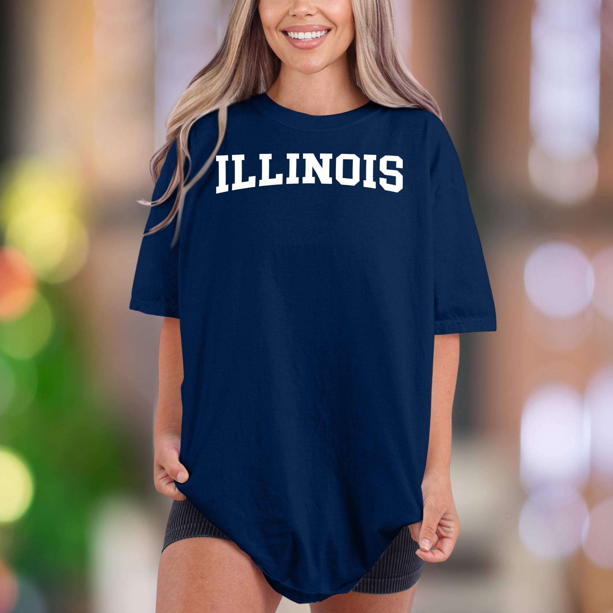 "ILLINOIS" | Comfort Colors Unisex Adult T-Shirt | Classic State Pride Tee