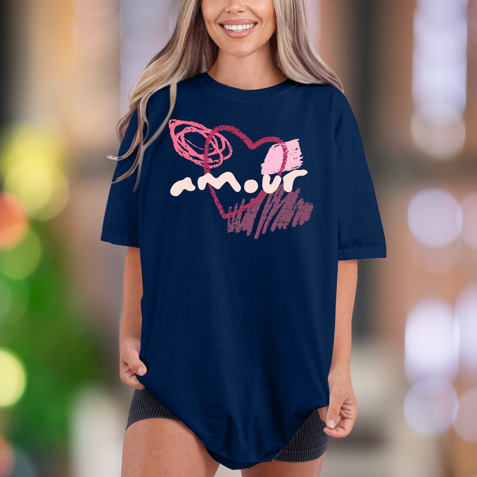 "Amour" | Comfort Colors Unisex Adult T-Shirt | Artistic Love Expression