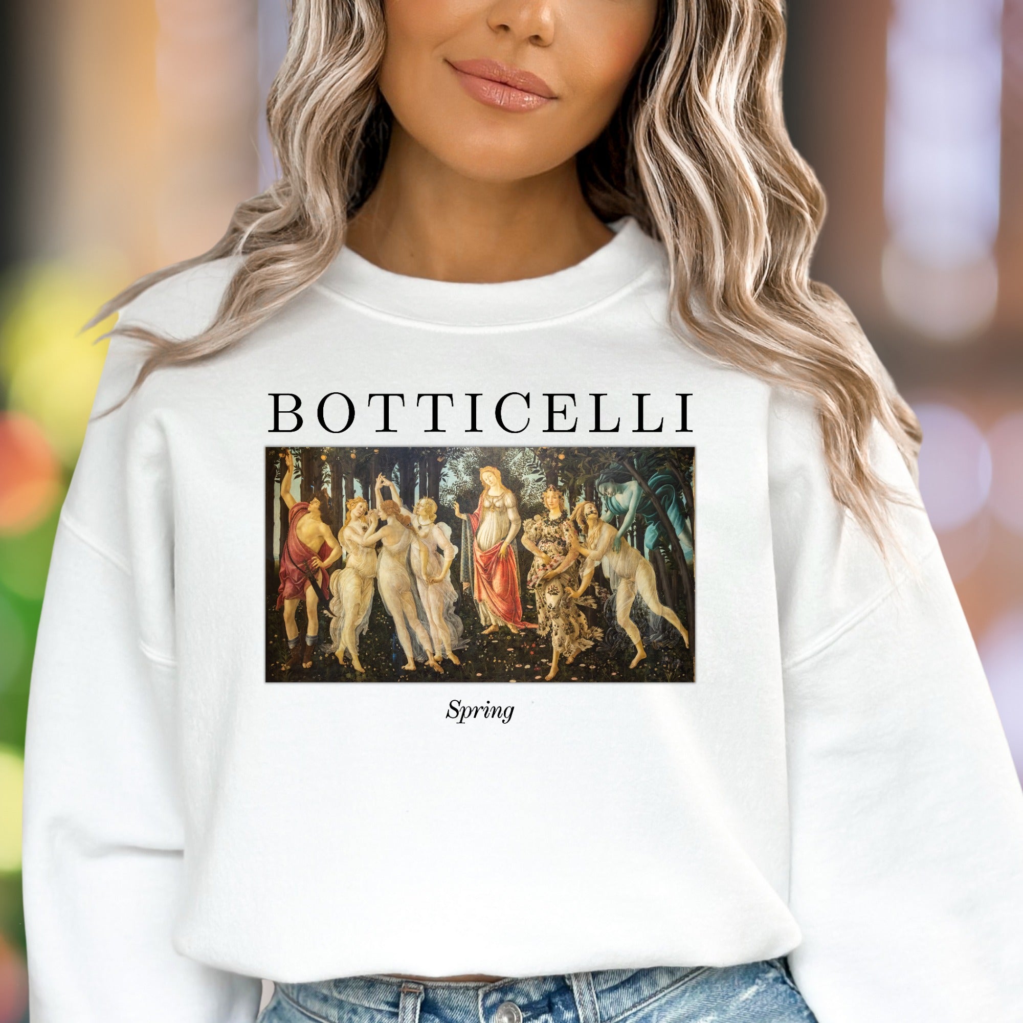 "BOTTICELLI Spring" | Renaissance Art Unisex Adult Sweatshirt | Artistic Lifestyle