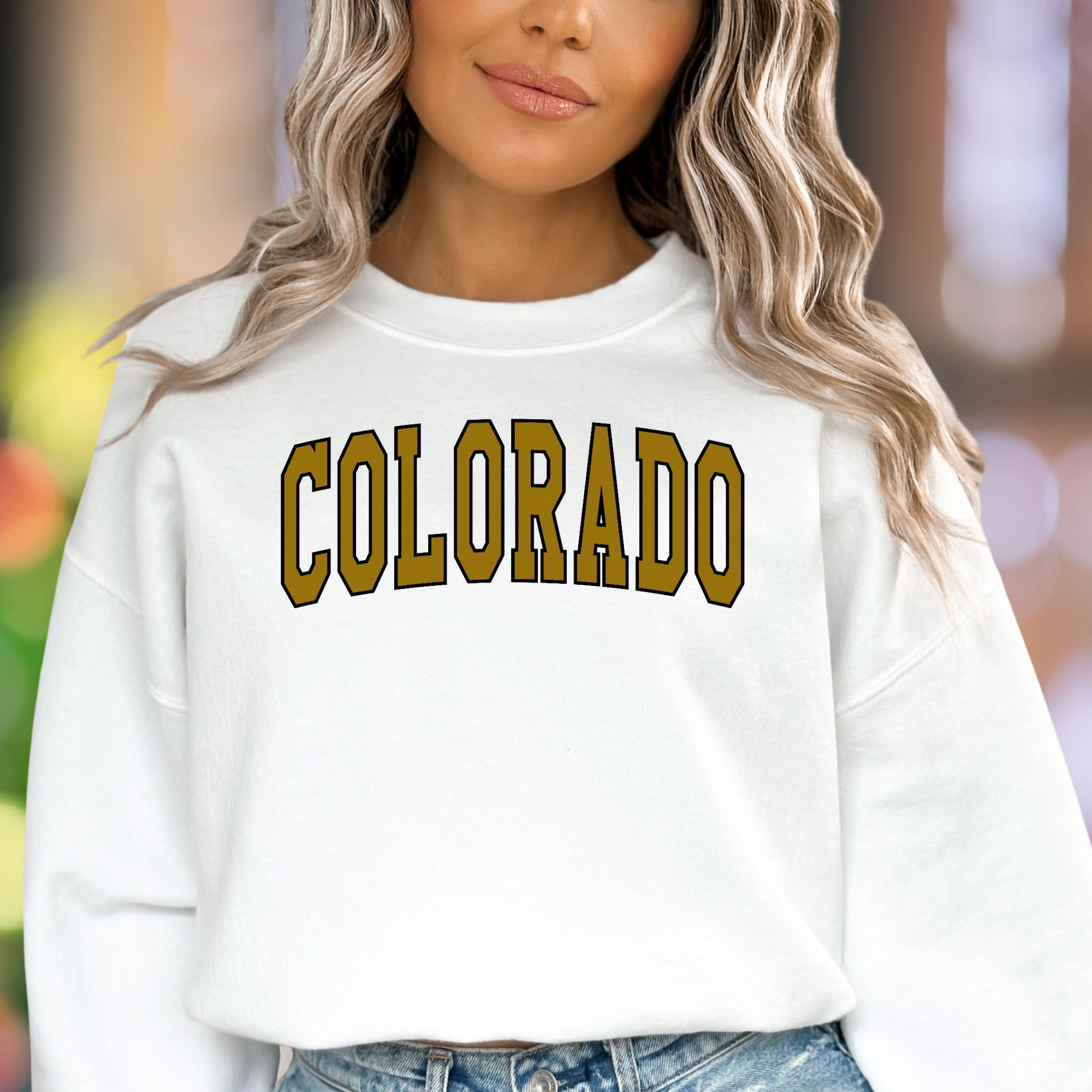 "COLORADO" | Collegiate Style Unisex Adult Sweatshirt | State Pride Apparel
