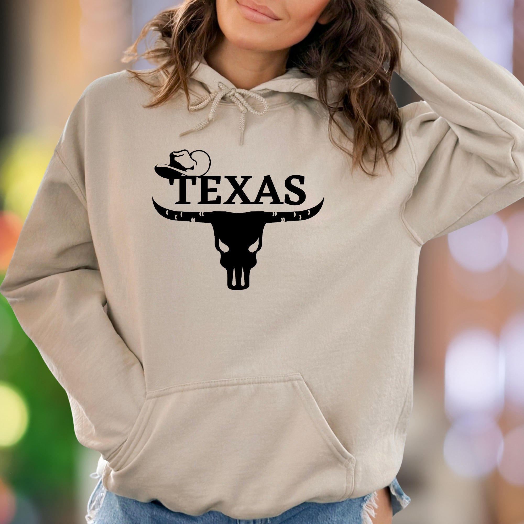 "TEXAS" | Western Graphic Unisex Adult Hoodie | Lone Star Lifestyle