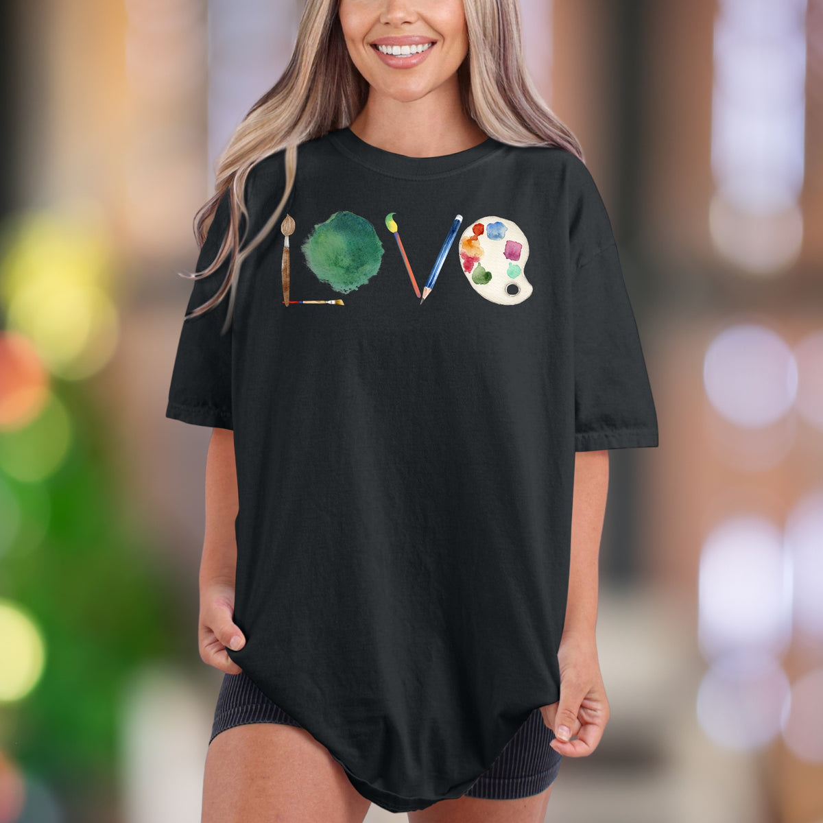 "LOVE" Artist Design | Comfort Colors Unisex Adult T-Shirt | Creative Expression Lifestyle