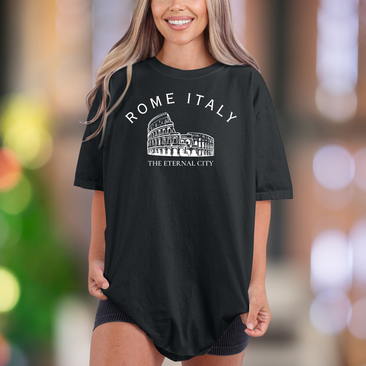 "ROME ITALY The Eternal City" | Comfort Colors Unisex Adult T-Shirt | Vintage Travel Enthusiast Tee