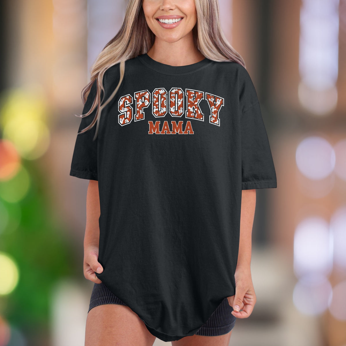 "SPOOKY MAMA" | Comfort Colors Unisex Adult T-Shirt | Halloween Mom Lifestyle