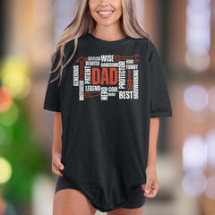 "Dad" Word Cloud | Comfort Colors Unisex Adult T-Shirt | Heartfelt Lifestyle Gift