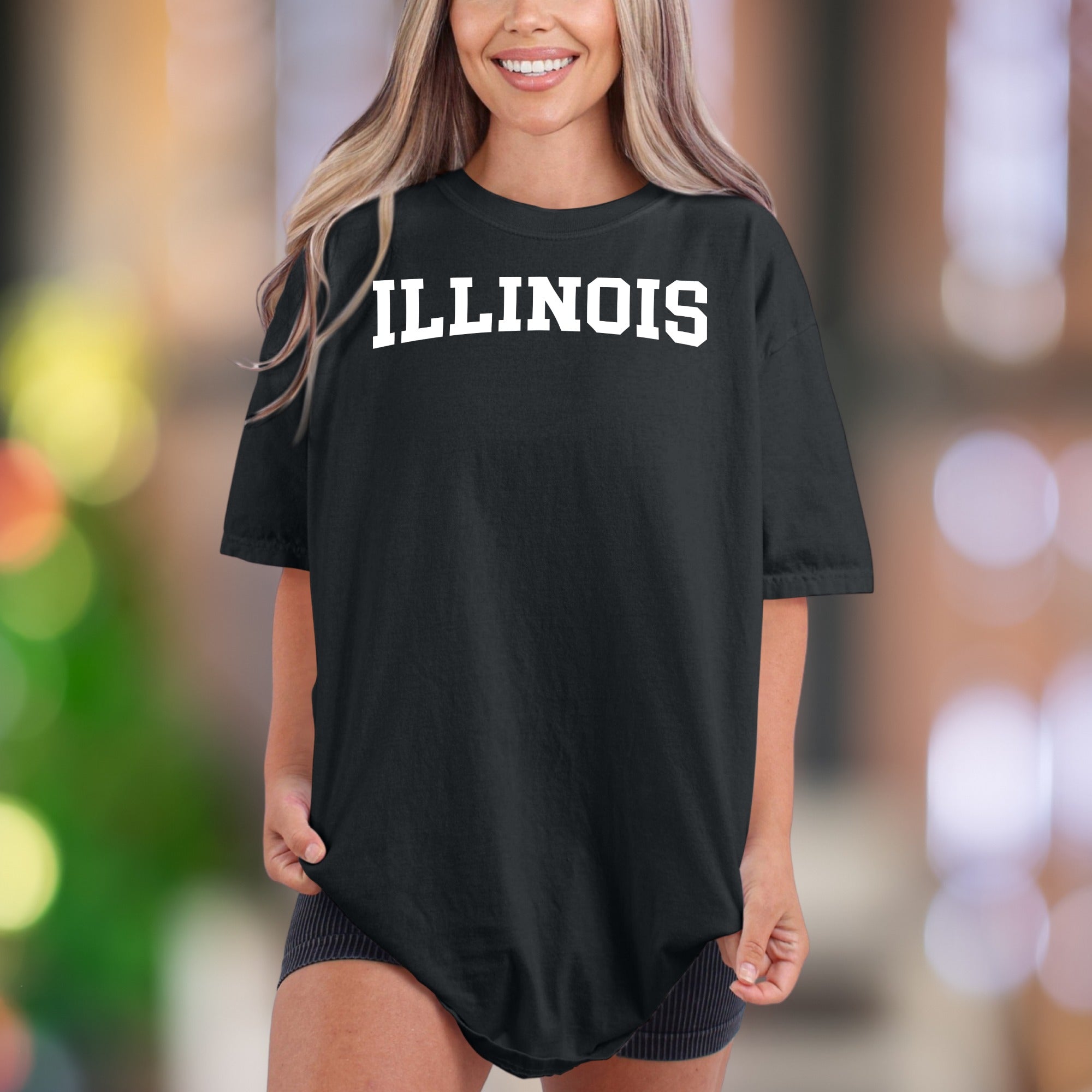 "ILLINOIS" | Comfort Colors Unisex Adult T-Shirt | Classic State Pride Tee