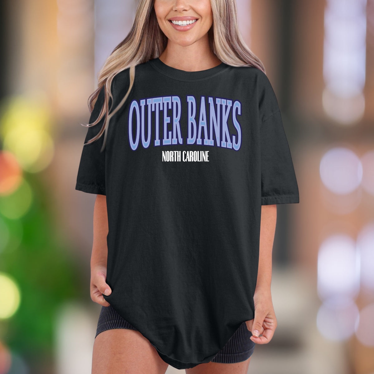 "Outer Banks North Carolina" | Comfort Colors Unisex Adult T-Shirt | Retro Coastal Lifestyle