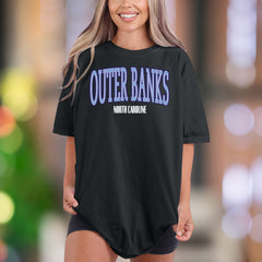 "Outer Banks North Carolina" | Comfort Colors Unisex Adult T-Shirt | Retro Coastal Lifestyle
