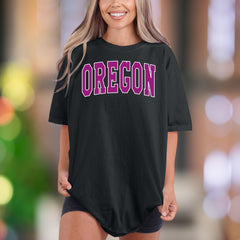 "OREGON" | Comfort Colors Unisex Adult T-Shirt | Classic Campus Style