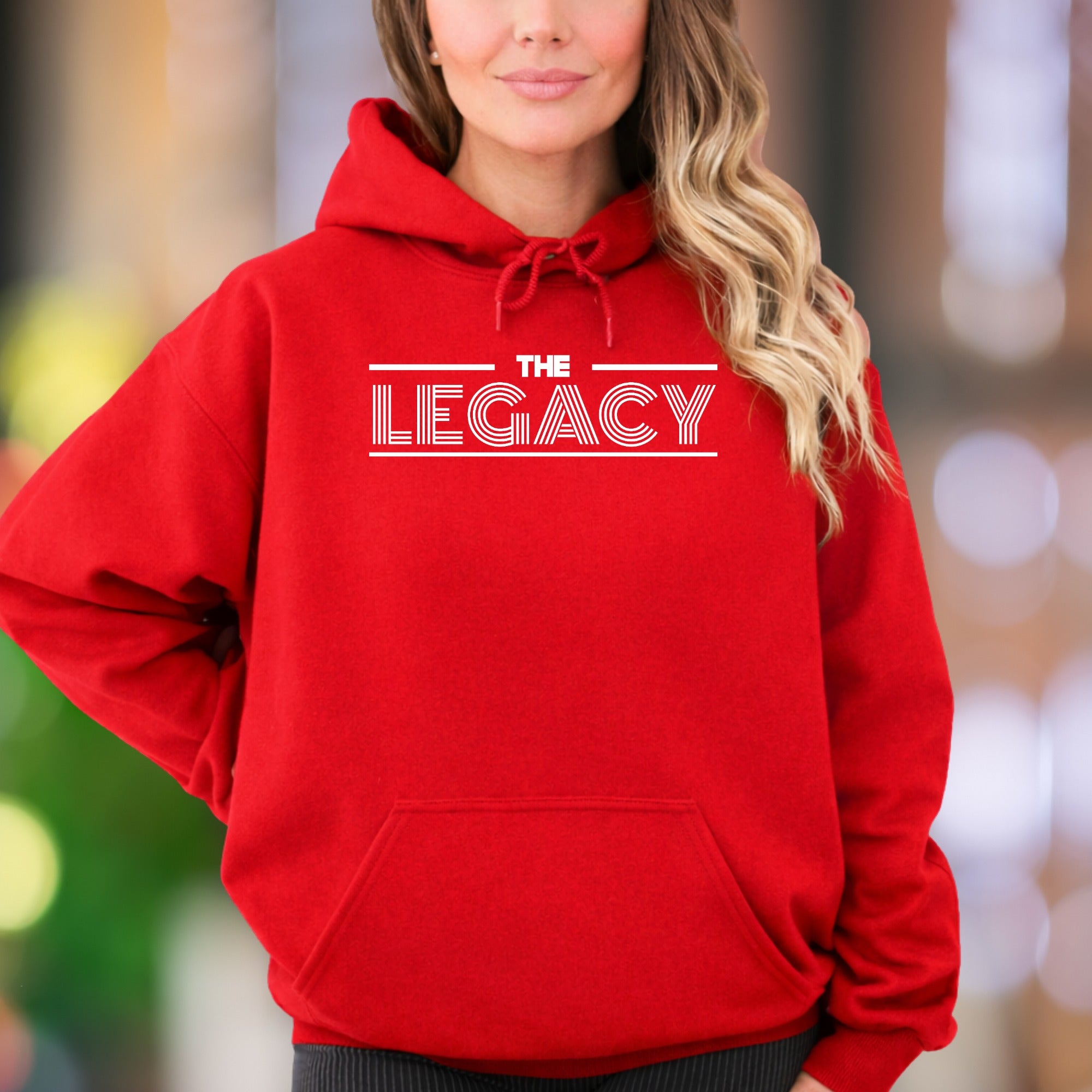 "The Legacy" | Bold Typography Unisex Adult Hoodie | Motivational Streetwear