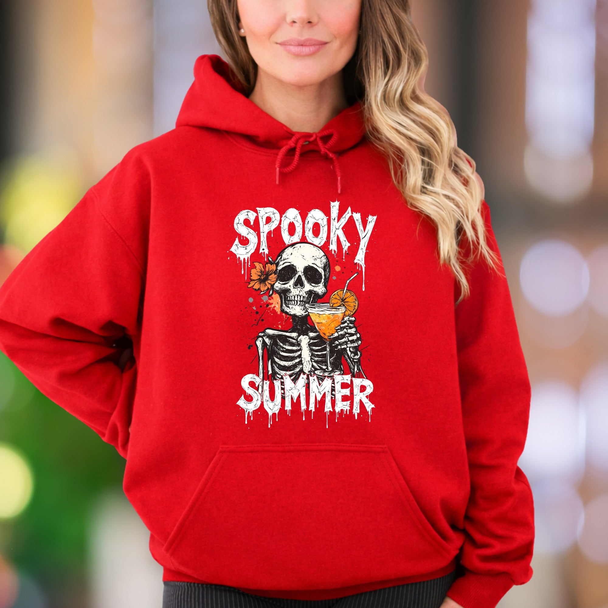 "Spooky Summer" | Gothic Retro Unisex Adult Hoodie | Humorous Lifestyle