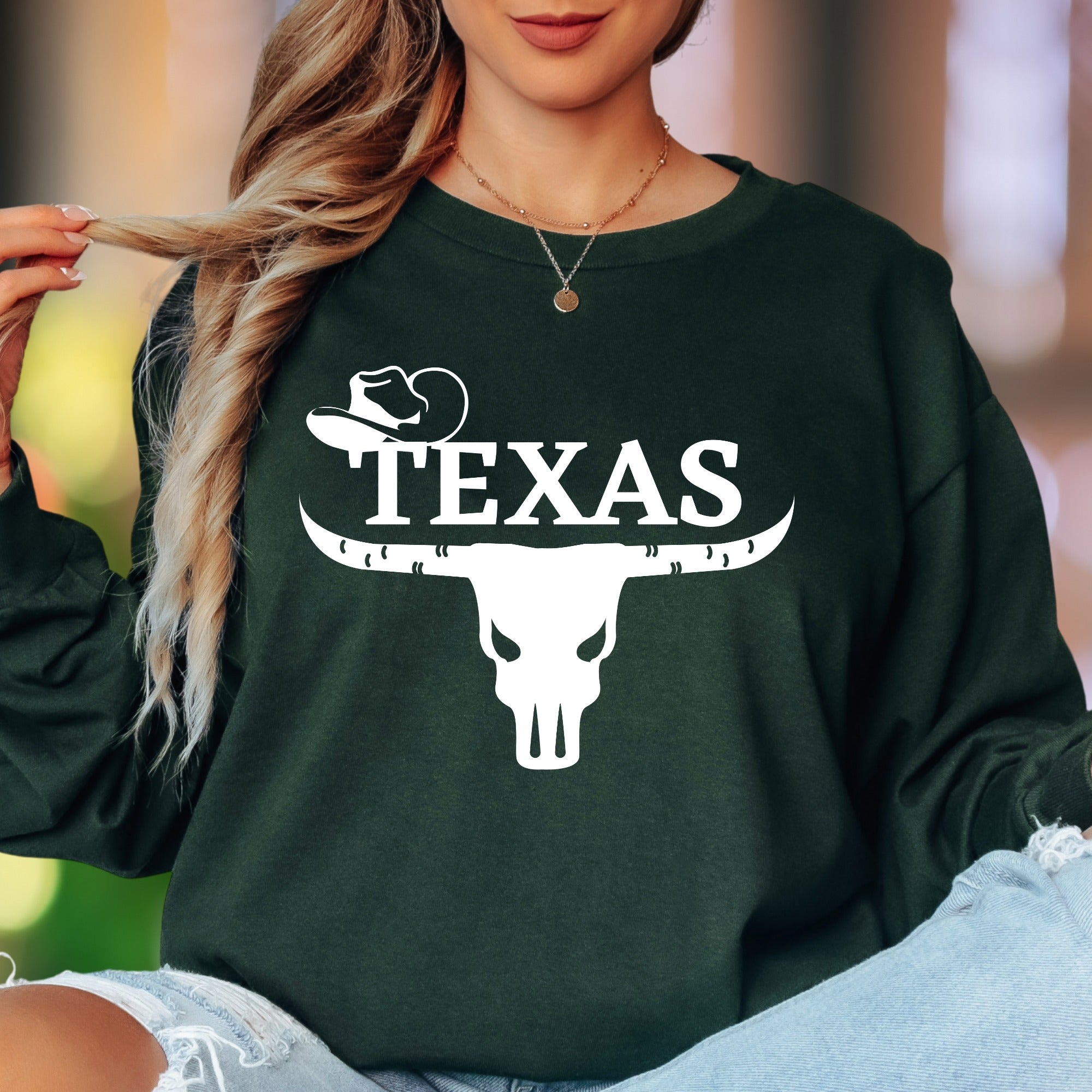 "TEXAS" | Western Graphic Unisex Adult Long Sleeve T-Shirt | Lone Star Lifestyle