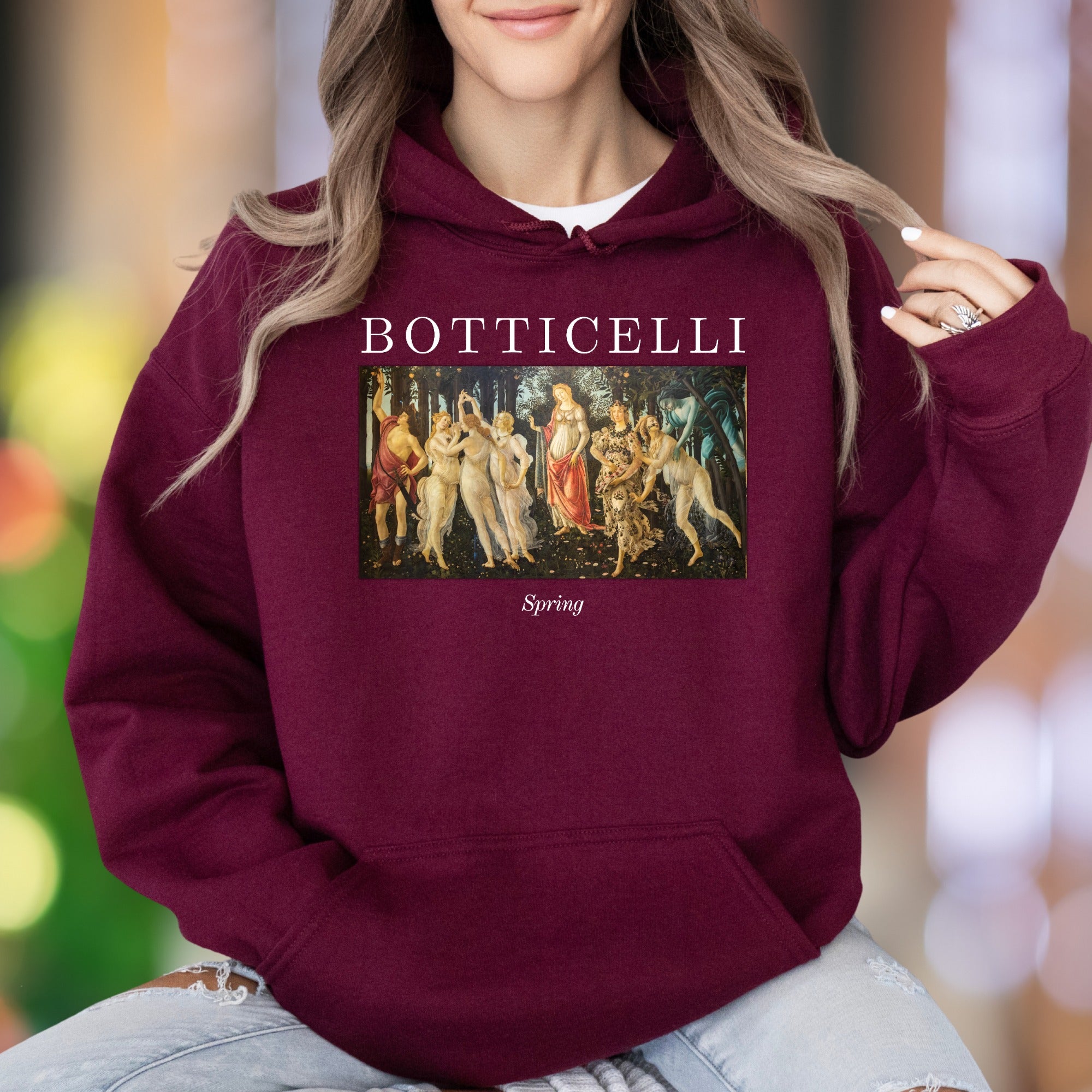 "BOTTICELLI Spring" | Renaissance Art Unisex Adult Hoodie | Artistic Heritage