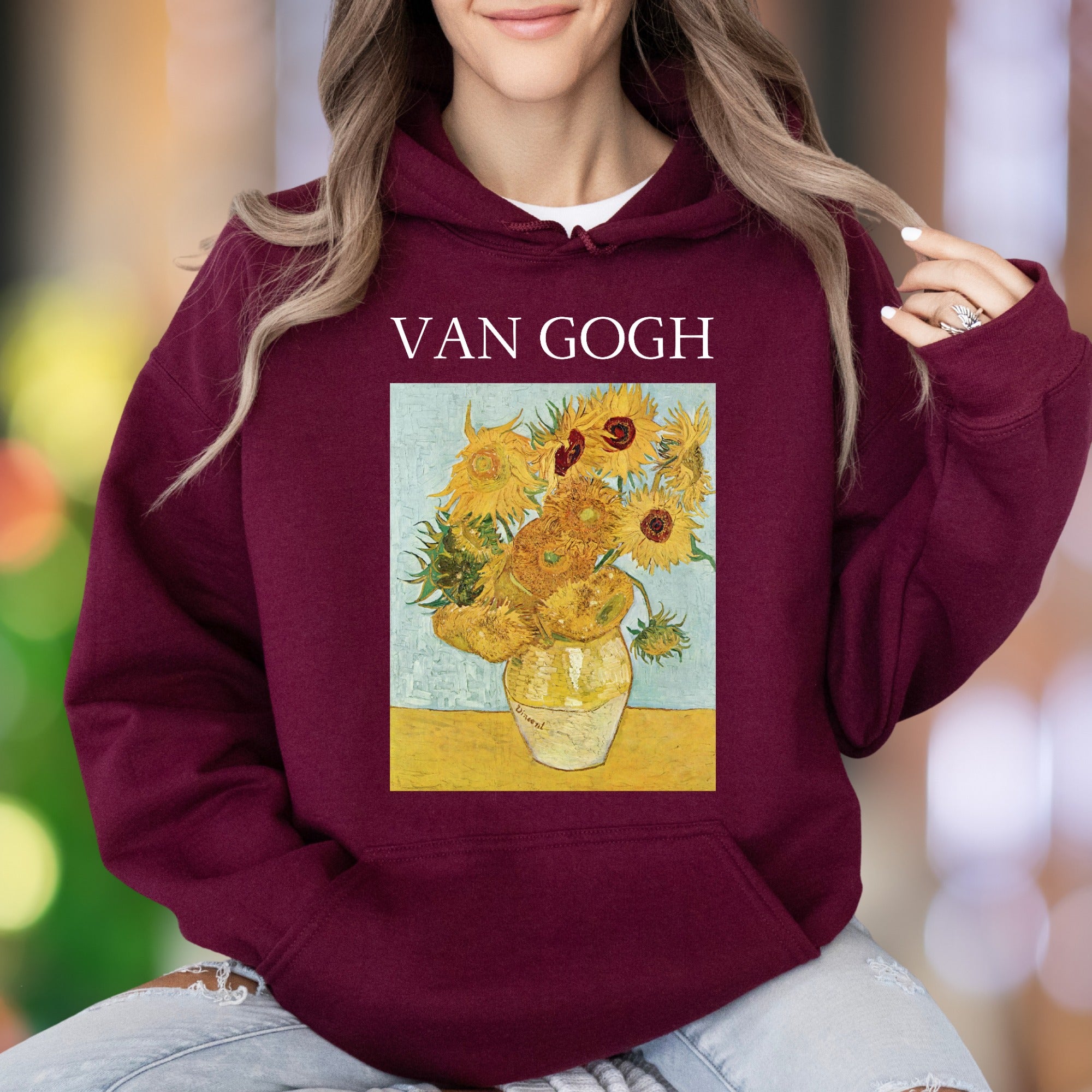 "VAN GOGH" | Vintage Art Graphic Unisex Adult Hoodie | Creative Lifestyle