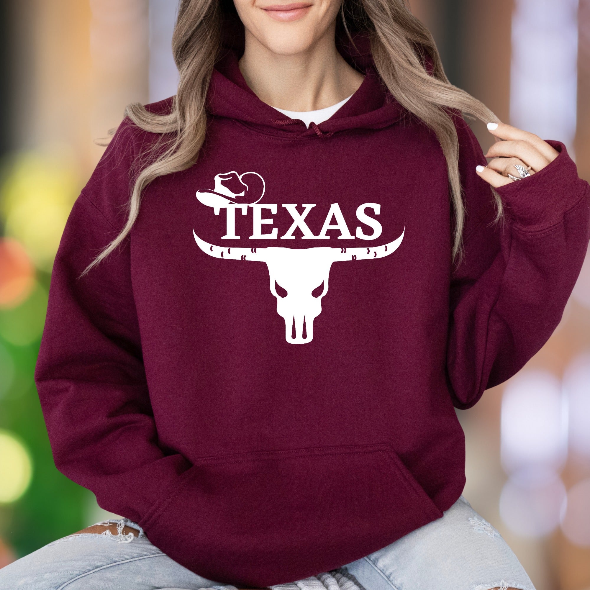 "TEXAS" | Western Graphic Unisex Adult Hoodie | Lone Star Lifestyle