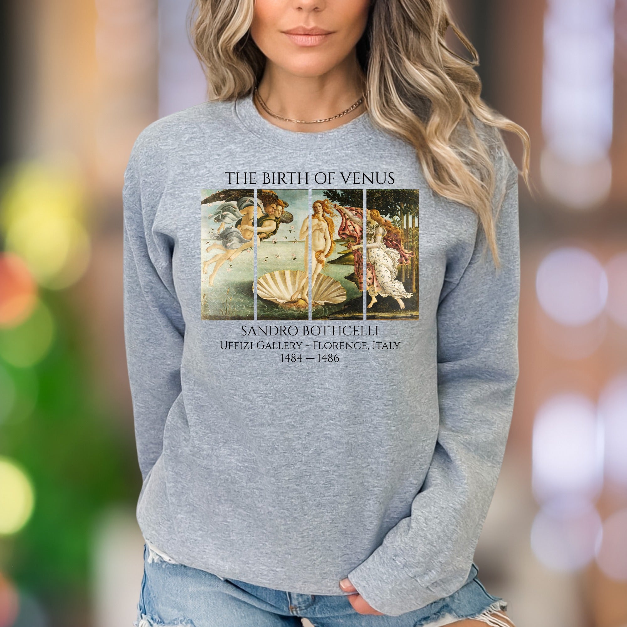 "The Birth of Venus" | Renaissance Art Unisex Adult Sweatshirt | Classic Aesthetic