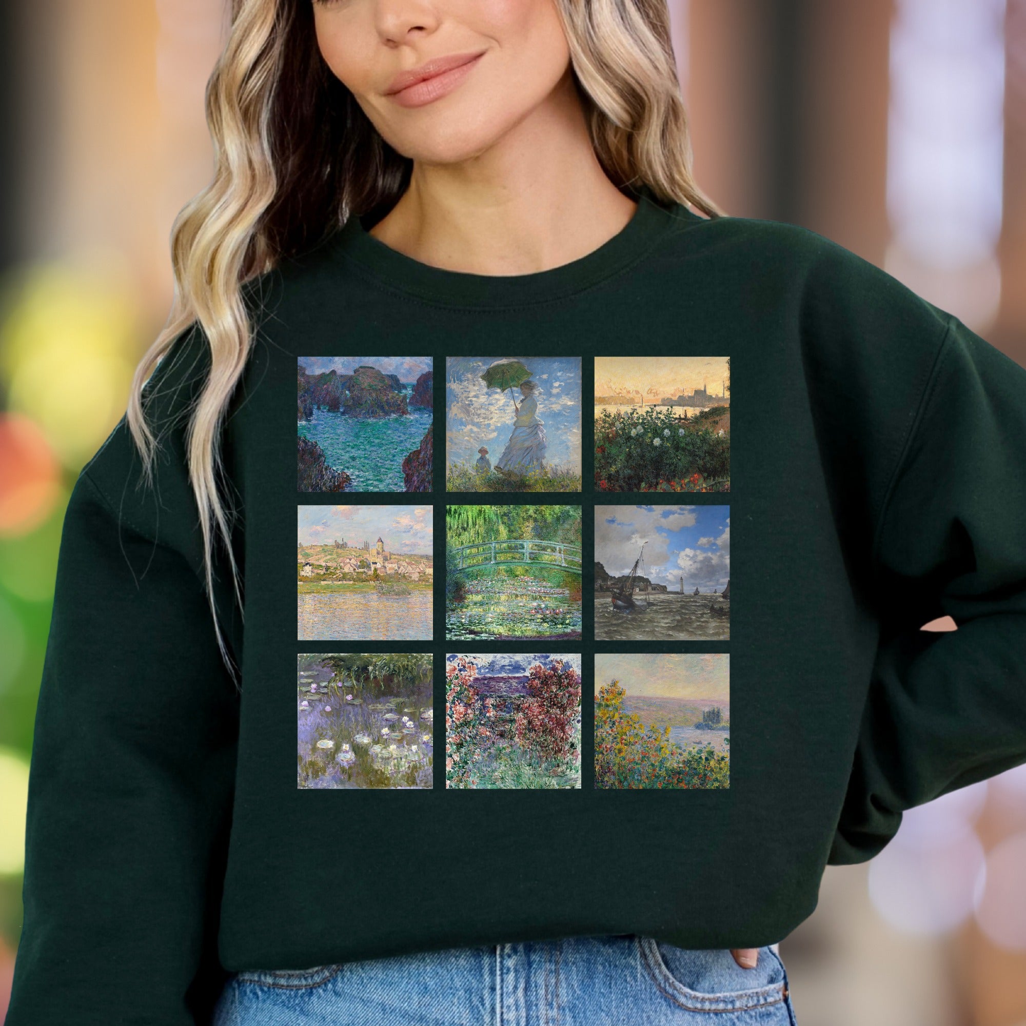 Impressionist Gallery" | Vintage Art Unisex Adult Sweatshirt | Creative Lifestyle