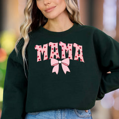 "MAMA" | Heart Pattern Unisex Adult Sweatshirt | Loving Mom Lifestyle