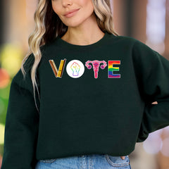 "VOTE" | Social Cause Graphic Unisex Adult Sweatshirt | Activist Lifestyle