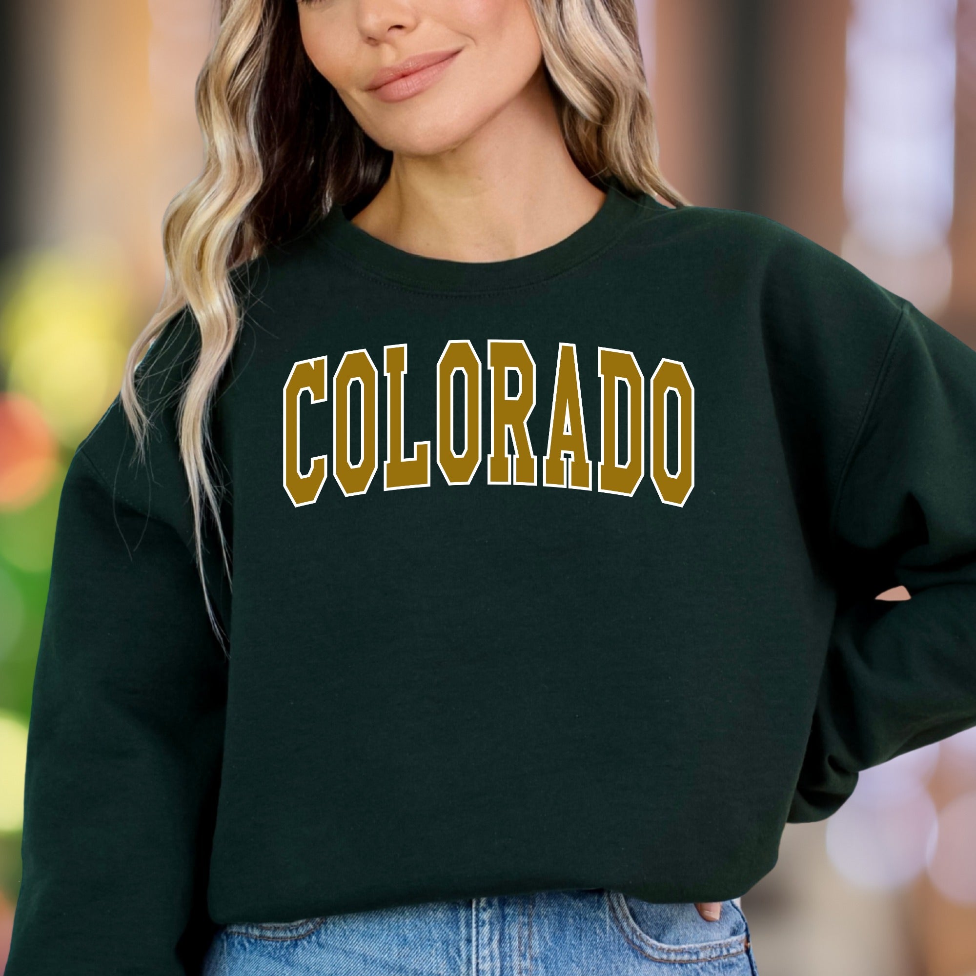 "COLORADO" | Collegiate Style Unisex Adult Sweatshirt | State Pride Apparel