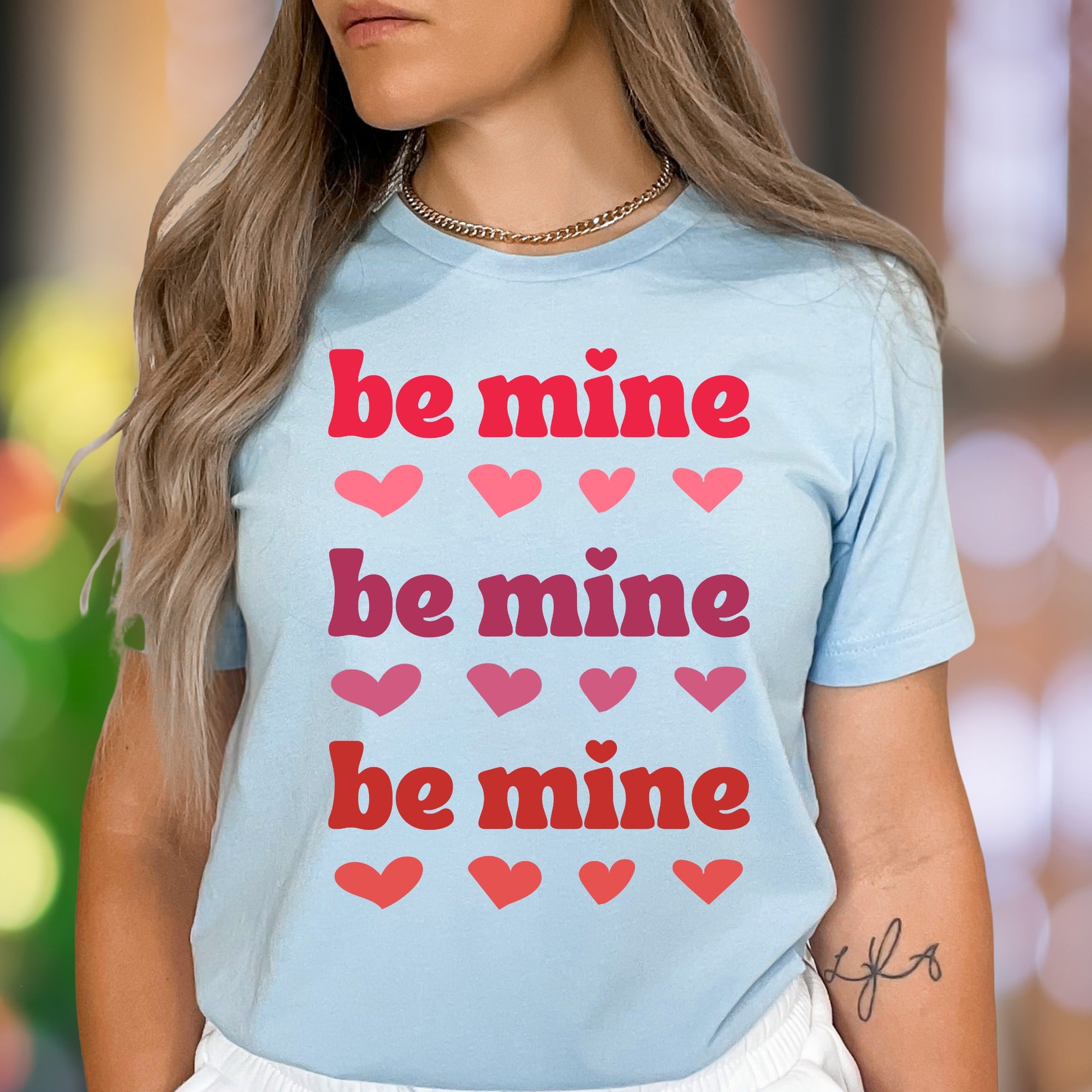 "be mine" | Retro Typography Unisex Adult T-Shirt | Affectionate Lifestyle