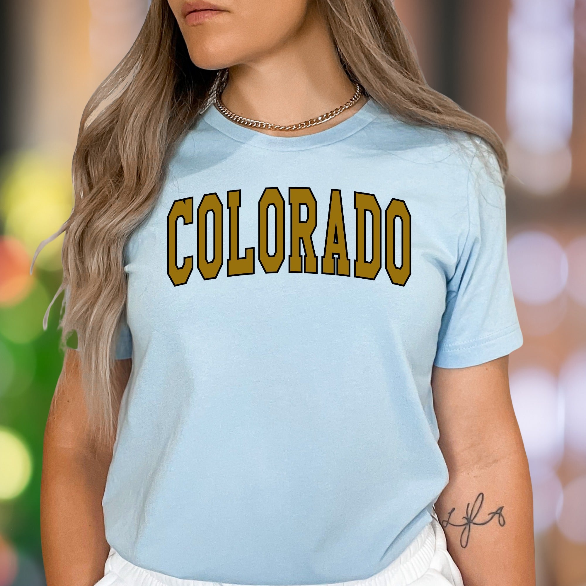"Colorado" | Bold Typography Unisex Adult T-Shirt | State Pride & Casual Style