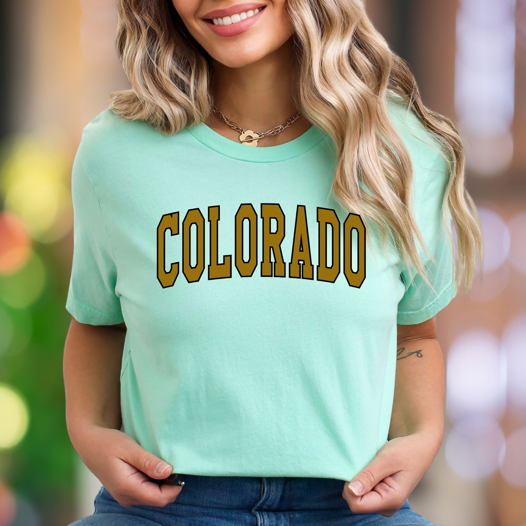 "Colorado" | Bold Typography Unisex Adult T-Shirt | State Pride & Casual Style