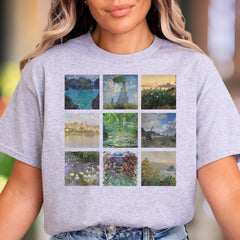 "Masterpieces Montage" | Fine Art Pattern Unisex Adult T-Shirt | Artistic Expression
